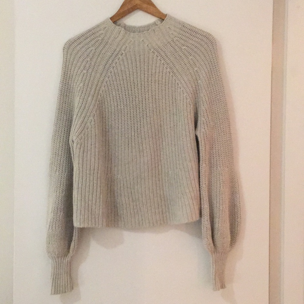 Apiece Apart grey knit sweater